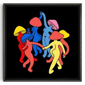 Mushrooms At Midnight